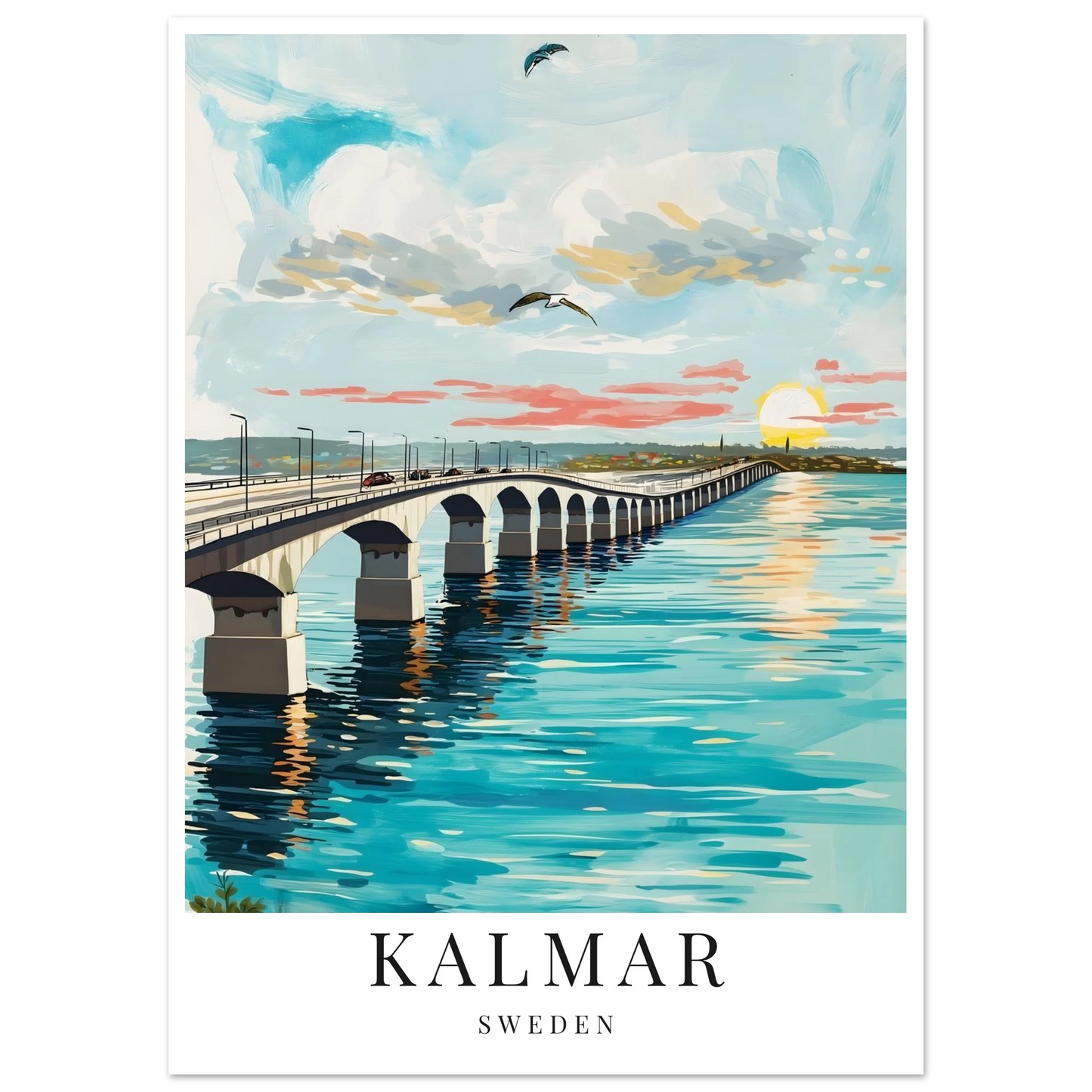 Poster på Kalmar ölandsbron